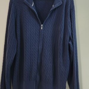 Tommy Hilfiger Women's Navy Cable Knit Cardigan